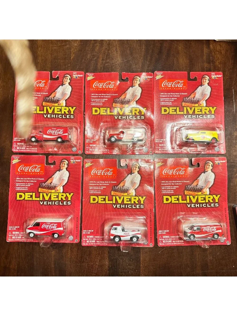 Coca-Cola Die-Cast Delivery Vehicles Lot Of 6